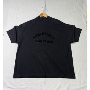 Fear of God Essentials Short Sleeve T-Shirt Tee Top Size XS small Black